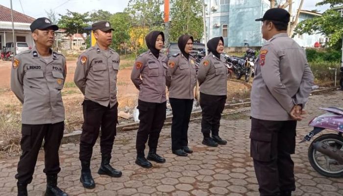 Operasi Mantap Brata Polres Basel Amankan Sortir Lipat Surat Suara