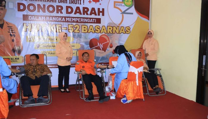 Kantor Pencarian dan Pertolongan Pangkalpinang Gelar Donor Darah