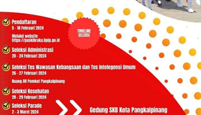 Seleksi Calon Paskibraka Kota Pangkalpinang Telah Dimulai