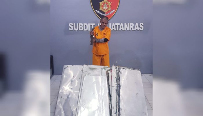 Curi Plat Aluminium Baleho, Pria Ini Diringkus Tim Jatanras Polda Babel