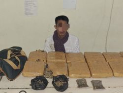 Simpan Ganja Kering 14 Kilogram, Ibnu di Cokok Satresnarkoba Polresta Pangkalpinang