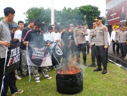 Polda Babel Gelar Deklarasi Pembubaran Geng Motor, Kapolda : Selamatkan Generasi Muda Kita Untuk Wujudkan Indonesia Emas 2045