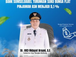 Dorongan Gubernur Babel, Bank Sumsel Babel Turunkan Suku Bunga Flat Pinjaman ASN Menjadi 5,1 Persen